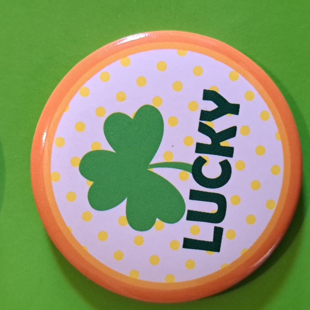 St. Patrick's Day Button Metal 6-pc Pin Set - Picture 2 of 7